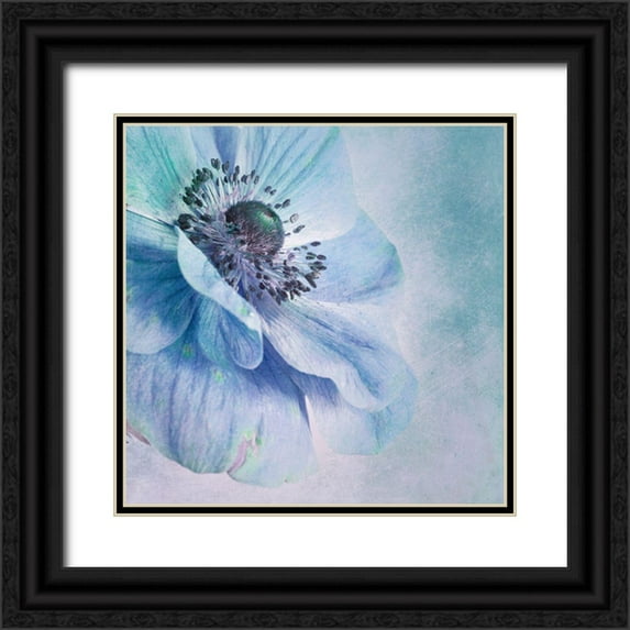 Wettstein, Priska 26x26 Black Ornate Wood Framed with Double Matting Museum Art Print Titled - Shades Of Blue