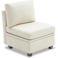 thumbnail image 1 of Weture Middle Module for Modular Sectional Sofa, Customizable Sectional Sofa Couch Accent Armless Chair, Beige, 1 of 2