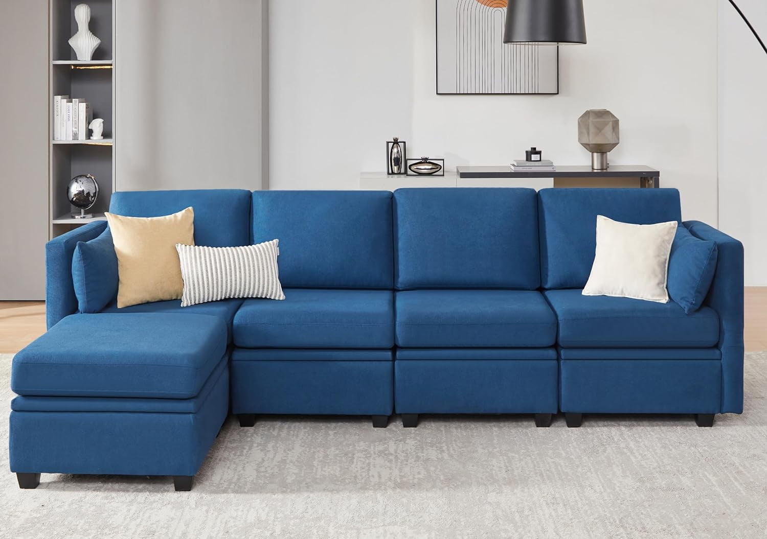 Weture Modular Sectional Sofa, Convertible L Shaped Sofa Couch with