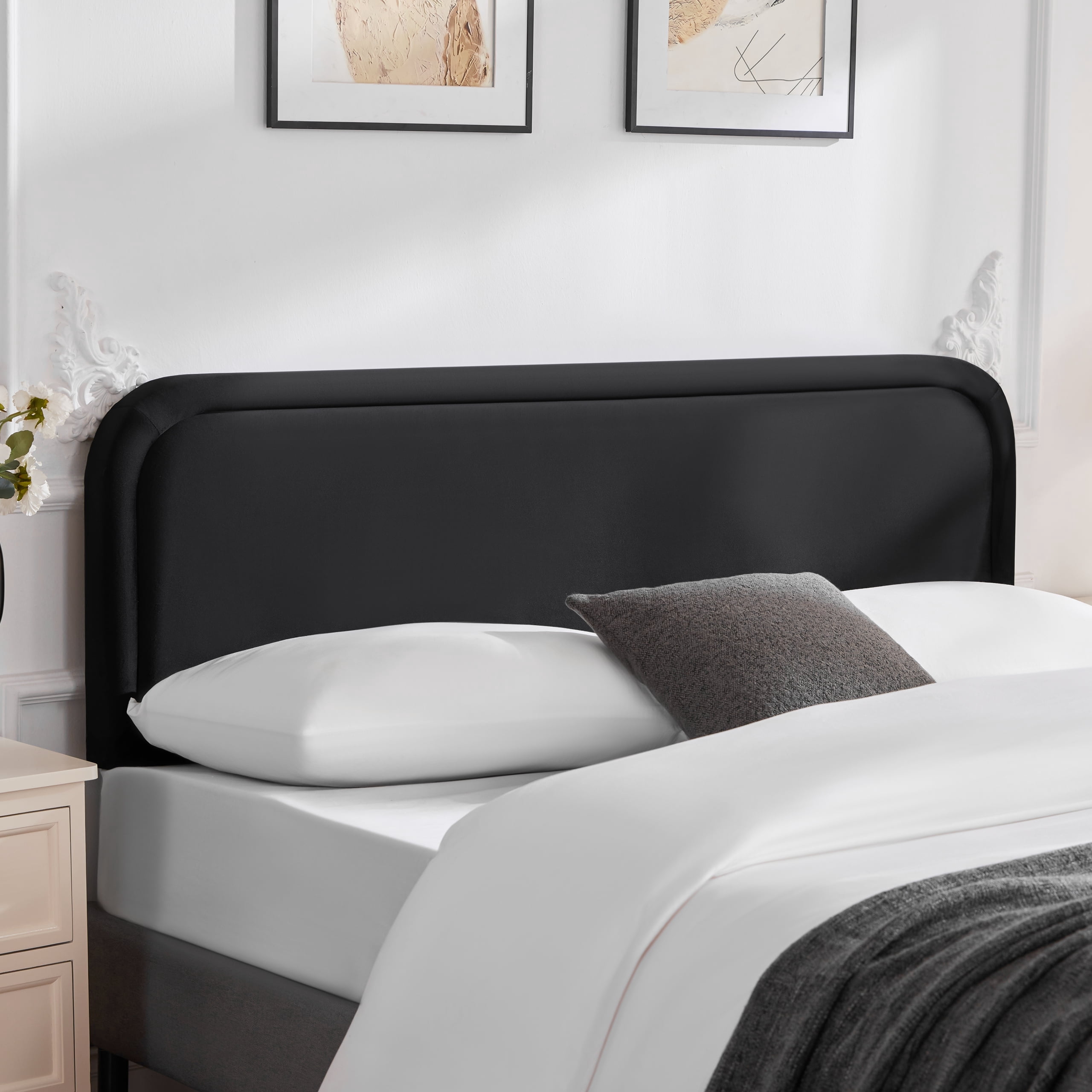 Weture Padded Headboards, Velvet Fabric Headboard, Twin XL Headboard ...