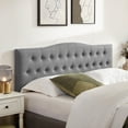 thumbnail image 1 of Weture Tufted Upholstered Headboard King Size , Adjustable Height, Gray, 1 of 7