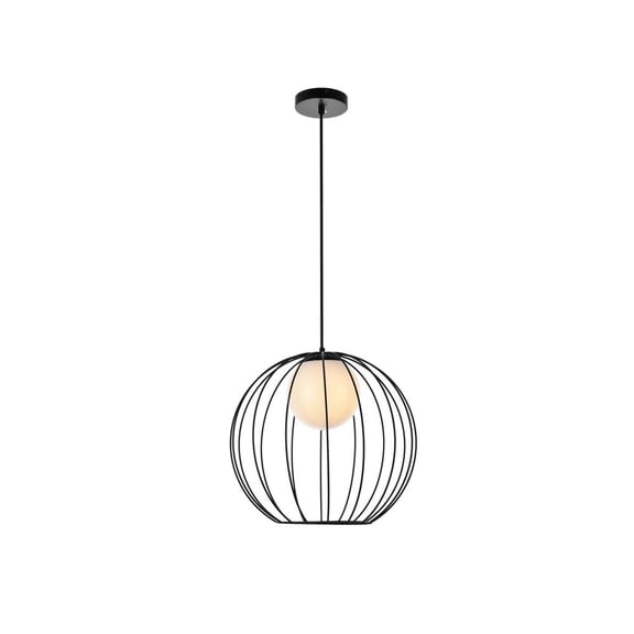 Wetzel 1 light black pendant