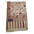 thumbnail image 1 of Wevet White and Brown Modal Scarves with Intricate Floral Patterns Summer Spring Accessory great for Casual Events, 1 of 3