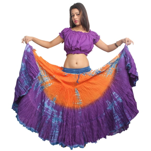 Wevez Women's American 25 Yard Cotton Skirt, One Size, (OJ)