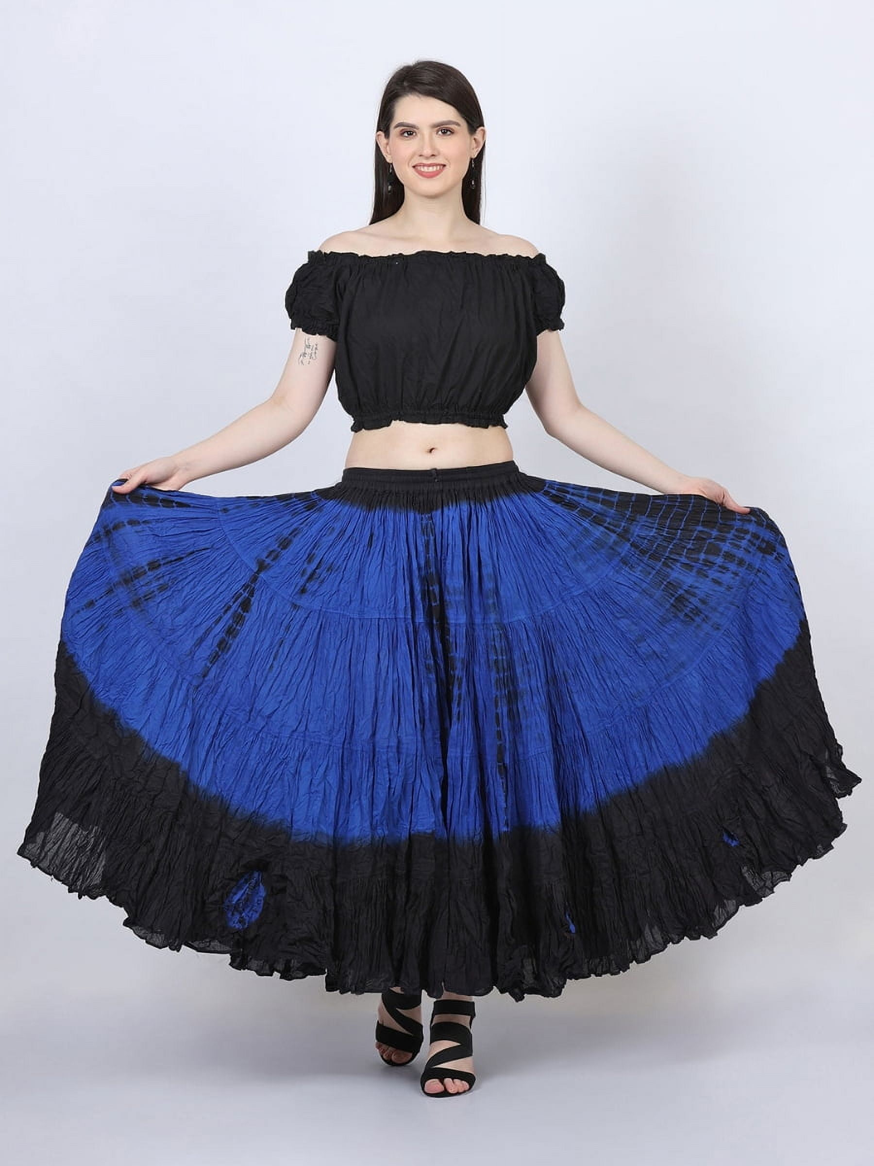 Wevez Fashion Women's American 25 Yard Cotton Tribal Skirt, ATS