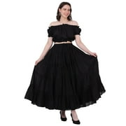 Wevez Womens Belly Dance Cotton 12 Yard Skirt, One Size
