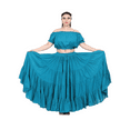 thumbnail image 1 of Wevez Women's Gypsy 25 Yard Solid Color Cotton Skirt, One Size, 1 of 5