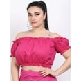 thumbnail image 1 of Wevez Women's Off-Shoulder Cotton Casual Crop Tops, 1 of 4