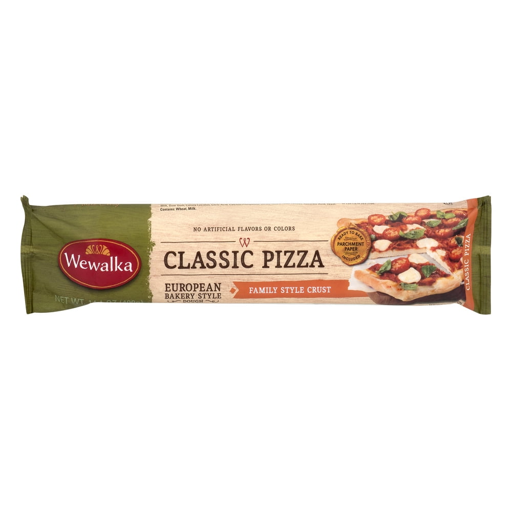 Wewalka Classic Pizza Family Style Crust Dough, 14.1 Oz