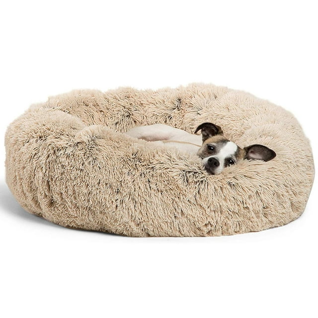 Wewdigi Dog Beds Calming Donut Cuddler, Puppy Dog Beds Small Dogs, Indoor Dog Calming Beds, 23''