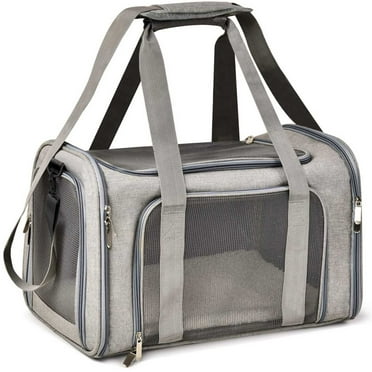 Wewdigi Pet Carrier for Cats, Dogs and Puppies, Gray, (Suitable For Daily Travel), 22 Lbs