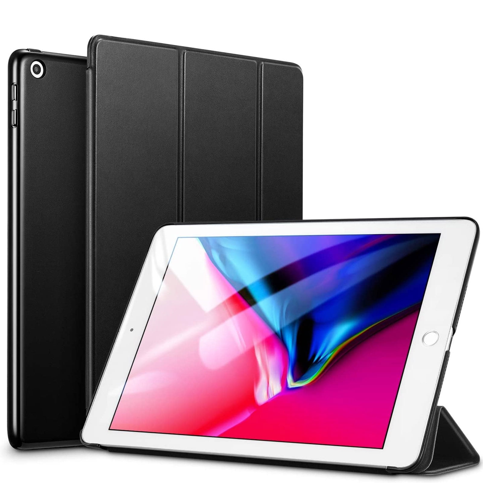 Wewdigi Trifold Smart Case for iPad 9.7 2020/2019/2018/2017 [A1822, A1823,A1893,A1954](Not for iPad 10.2), Lightweight Cover with Auto Sleep/Wake, Hard Back Cover for iPad 5th/6th Gen, Black