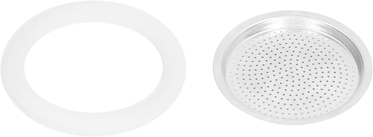 Wewean Moka Pot Gasket, Moka Pot Gasket 3 Cup Coffee Maker Replacement