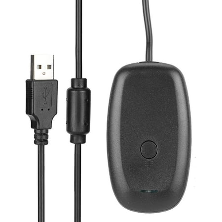 Wewean Wireless USB Gaming Receiver Adapter Compatible with Xbox 360 Controllers for PC, Plug and Play CD Function, ABS Material V928