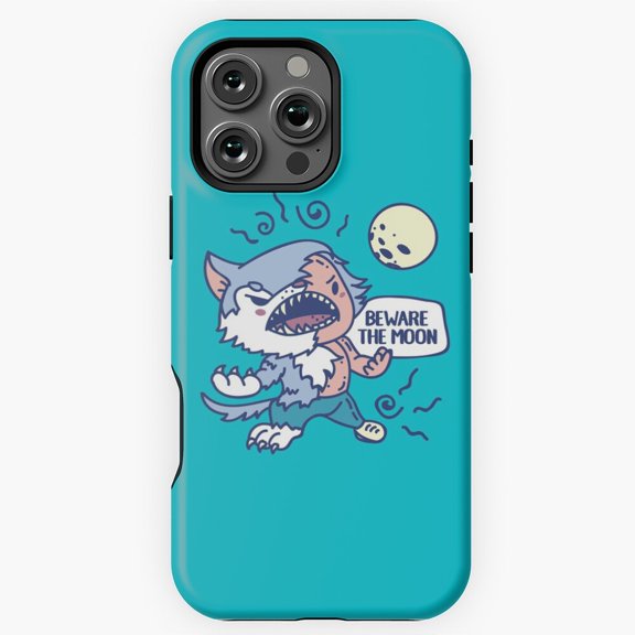 Wewewolf says beware the moon Phone Case for iPhone 16 15 14 13 12 11 Pro Max M5910158