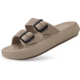 thumbnail image 1 of Weweya Sandals for Women and Men - Pillow Slippers - Double Buckle Adjustable Slides - EVA Flat Sandals, 1 of 6