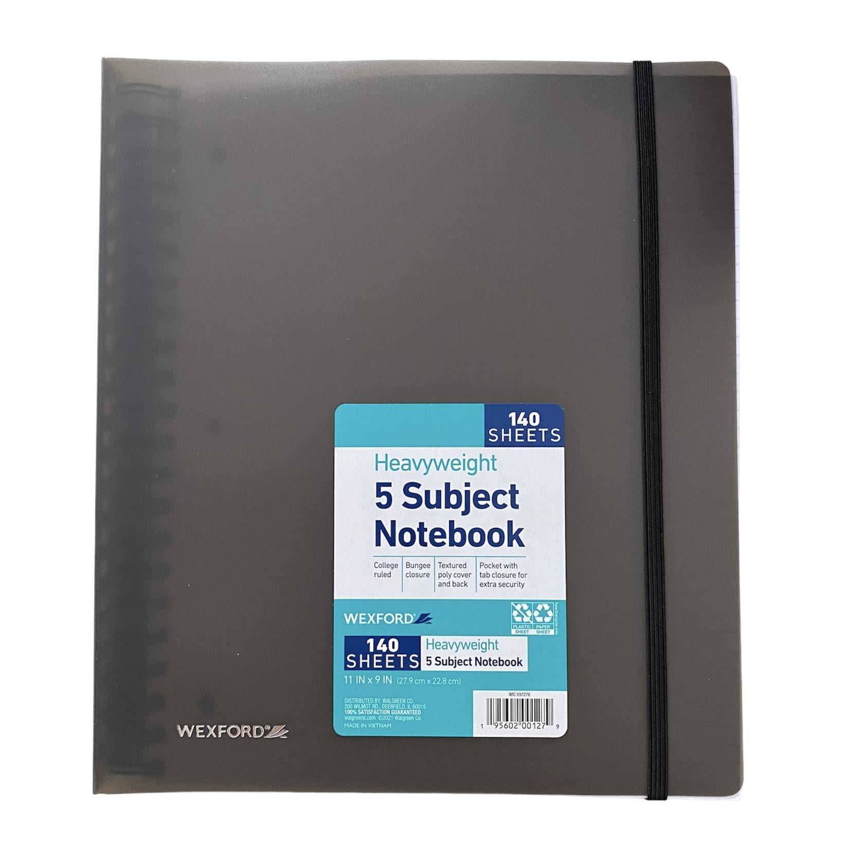 Wexford Heavyweight 140Sheet 5Subject CollegeRuled Notebook in