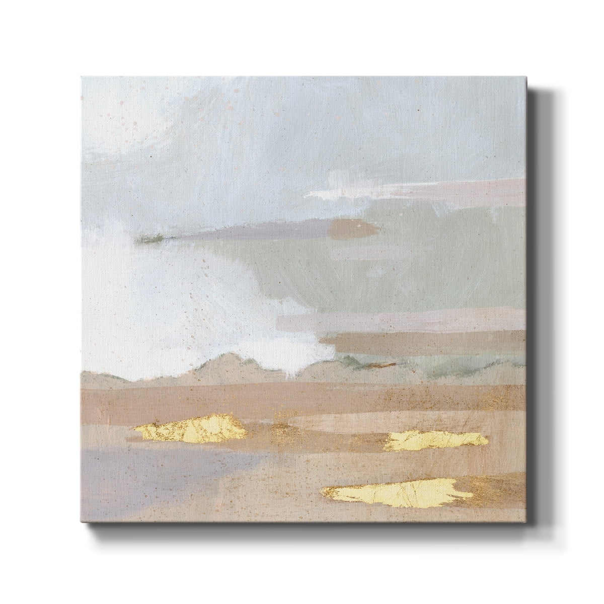 Wexford Home Abstract Coastland II-Premium Gallery Wrapped Canvas, 32" x 32" - Ready to Hang