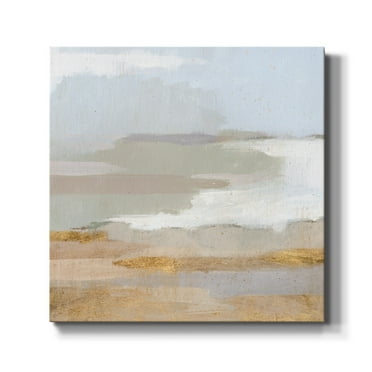 Wexford Home Abstract Coastland III-Premium Gallery Wrapped Canvas, 16" x 16" - Ready to Hang