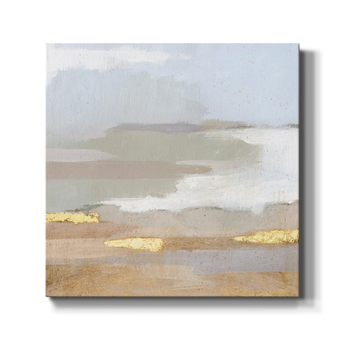 Wexford Home Abstract Coastland IV-Premium Gallery Wrapped Canvas, 24" x 24" - Ready to Hang