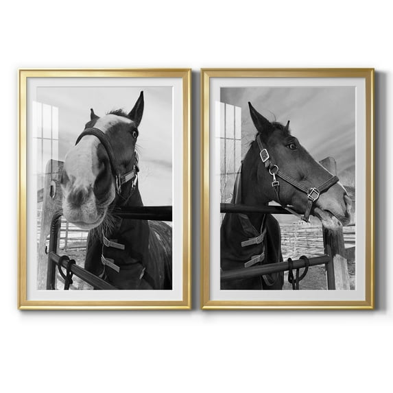 Wexford Home Argenteuil Premium Framed Print, 18.5" x 24.5" - Ready to Hang, Gold (Set of 2)