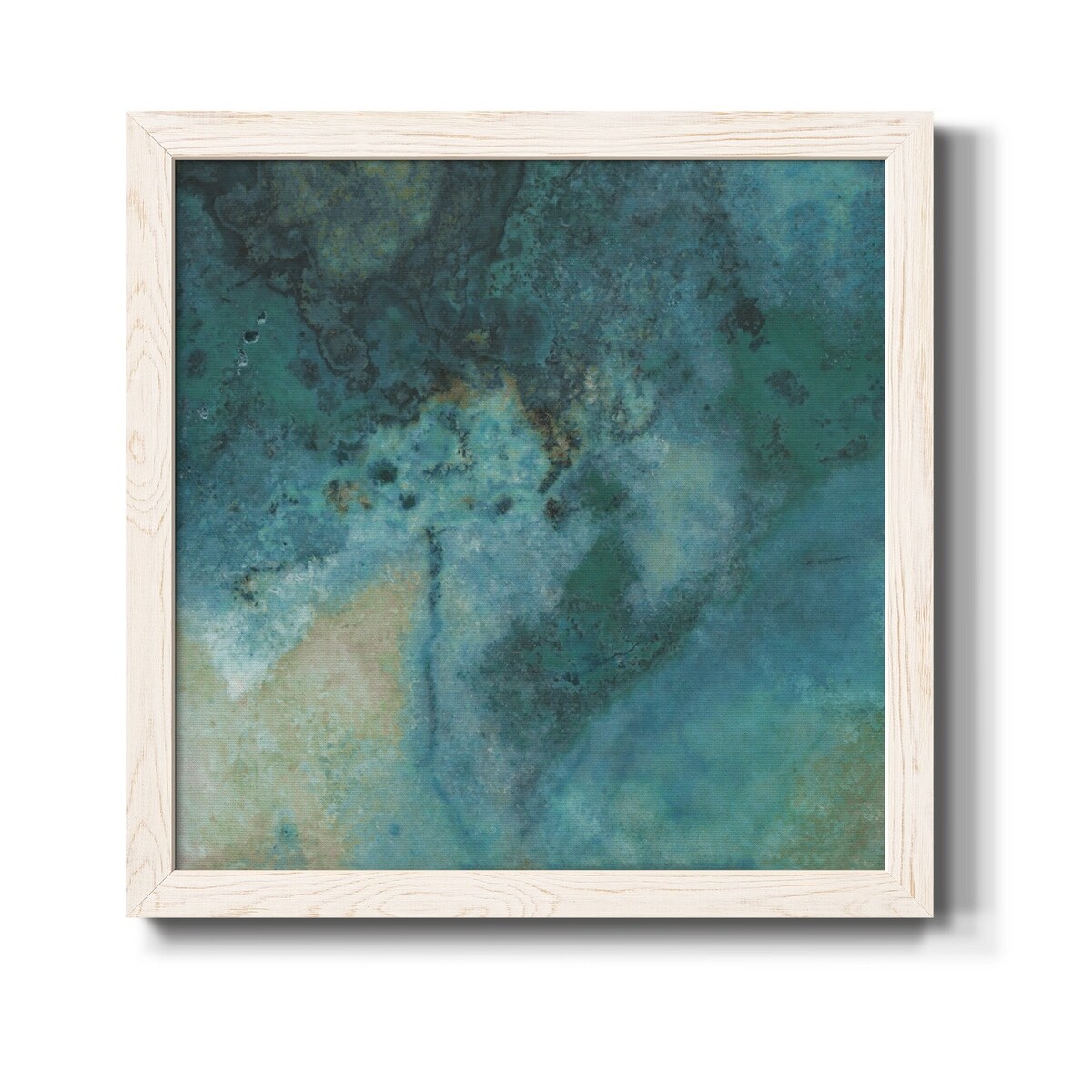 Wexford Home Azure IV-Premium Framed Canvas - Ready to Hang 20x20 White ...