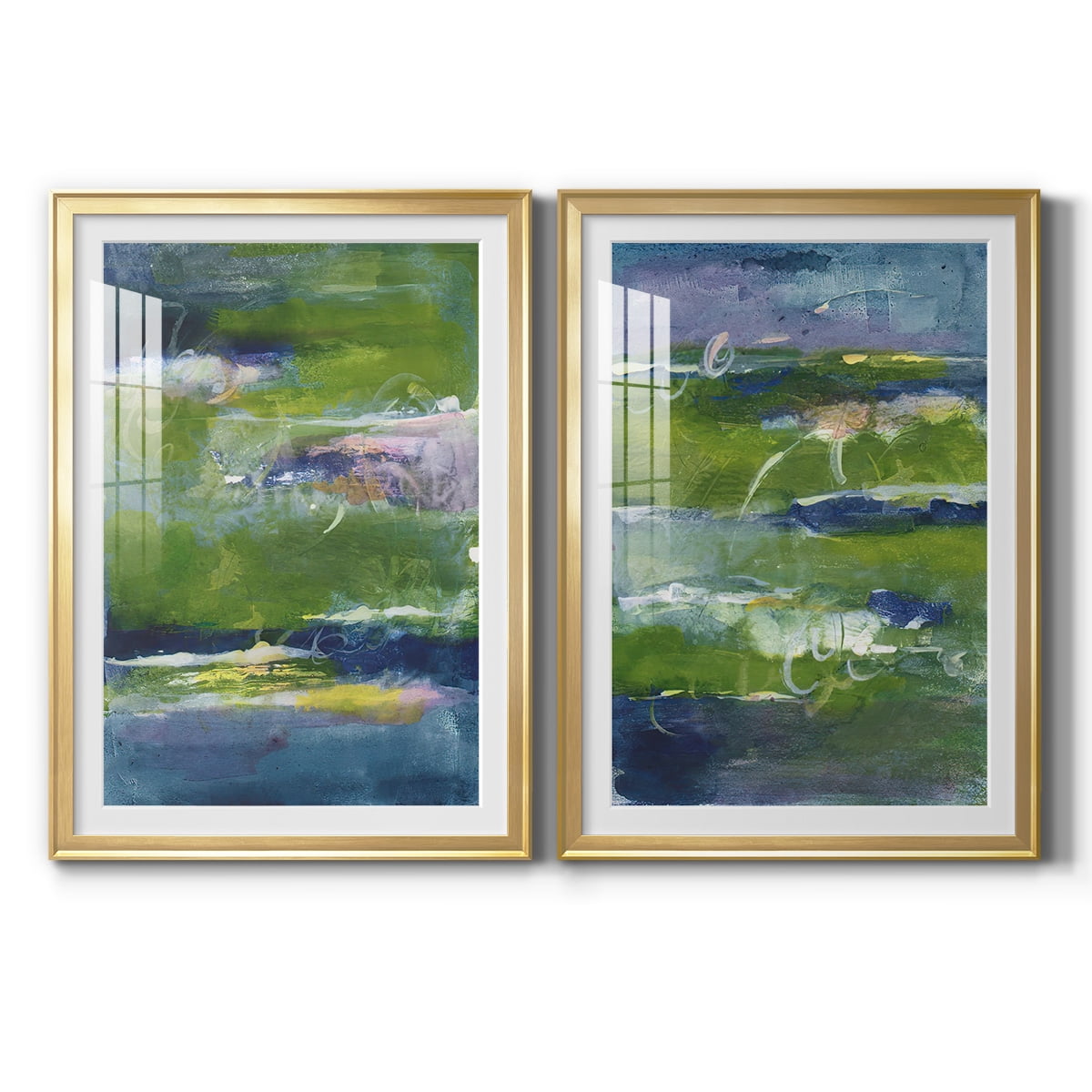 Wexford Home Bales of Color I Premium Framed Print, 18.5" x 24.5" - Ready to Hang, Gold (Set of 2)