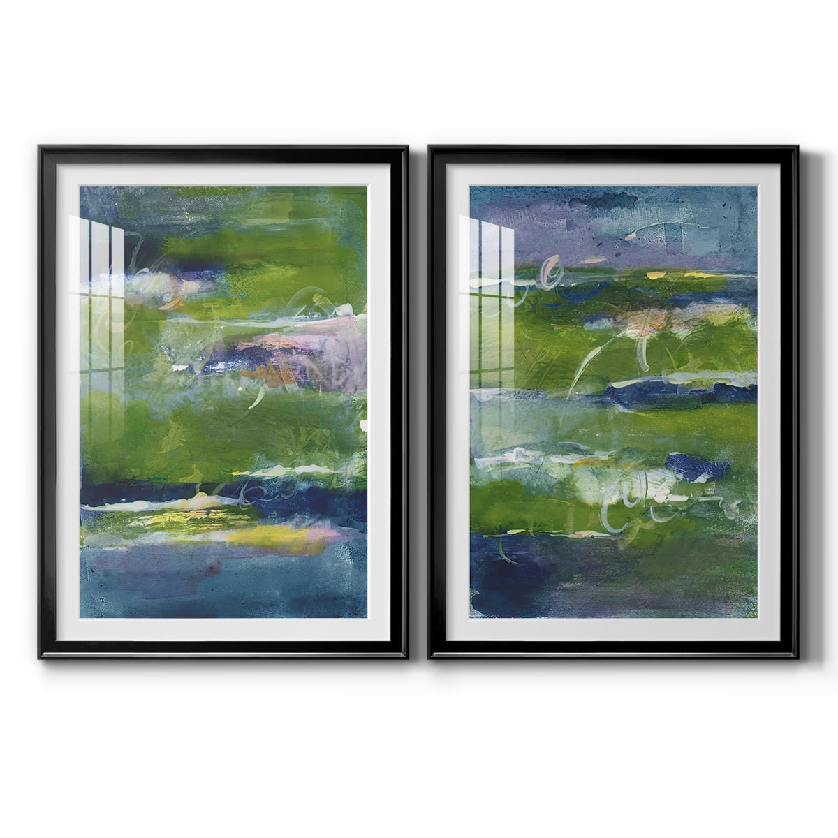 Wexford Home Bales of Color I Premium Framed Print, 26.5" x 36.5" - Ready to Hang, Black (Set of 2)