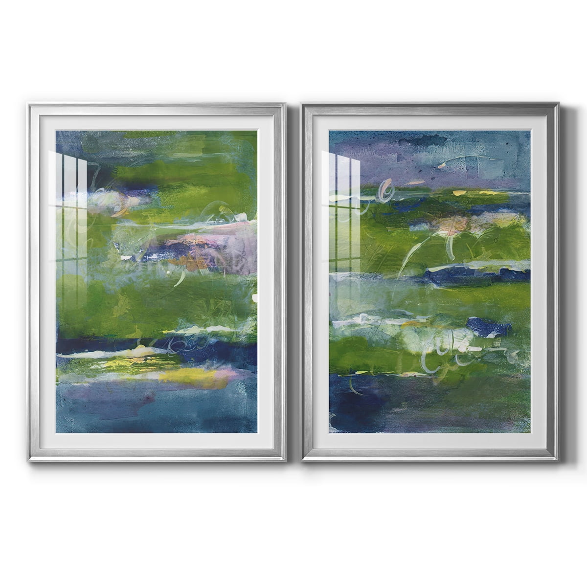 Wexford Home Bales of Color I Premium Framed Print, 30.5" x 42.5" - Ready to Hang, Silver (Set of 2)