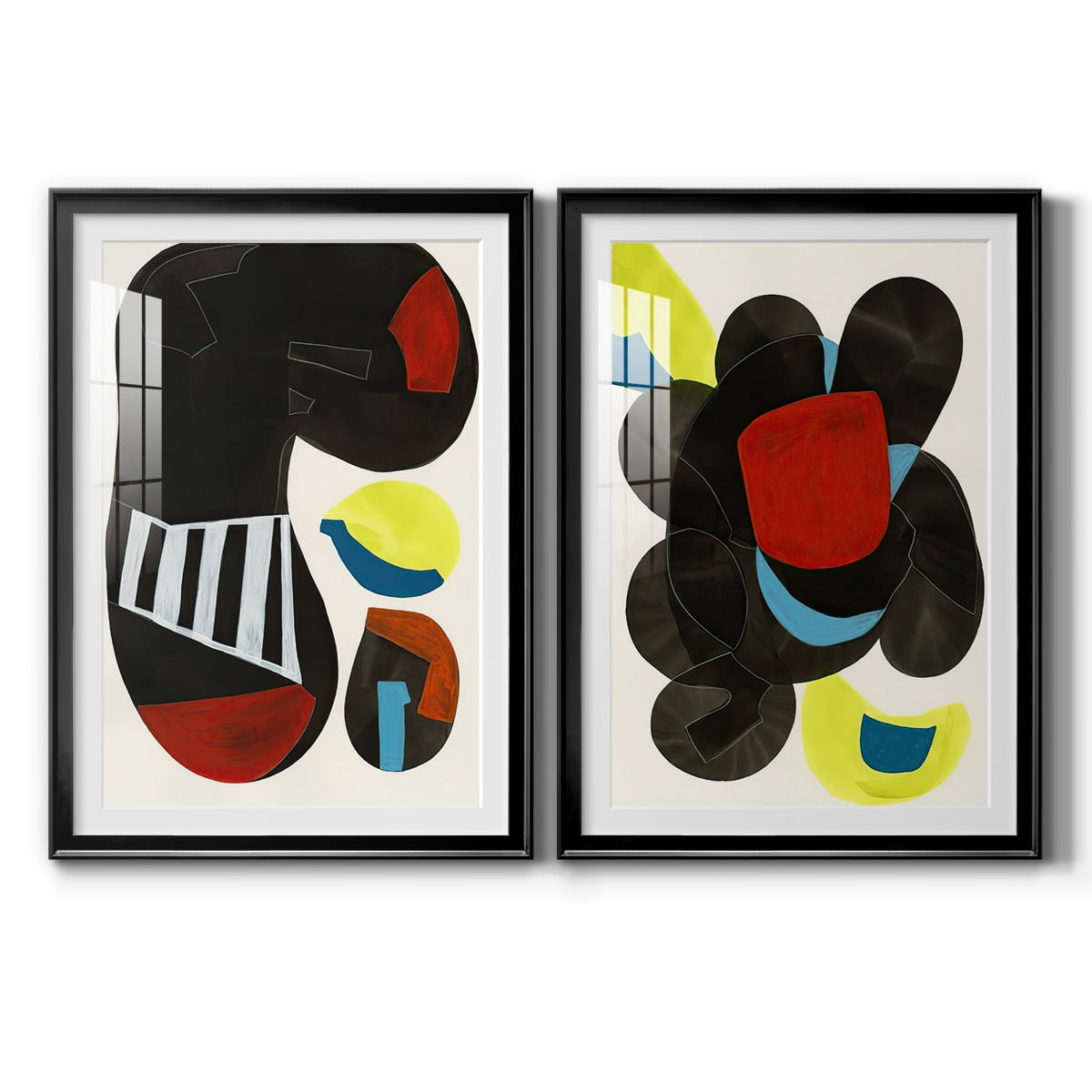 Wexford Home Barcelona I Premium Framed Print, 18.5" x 24.5" - Ready to Hang, Black (Set of 2)