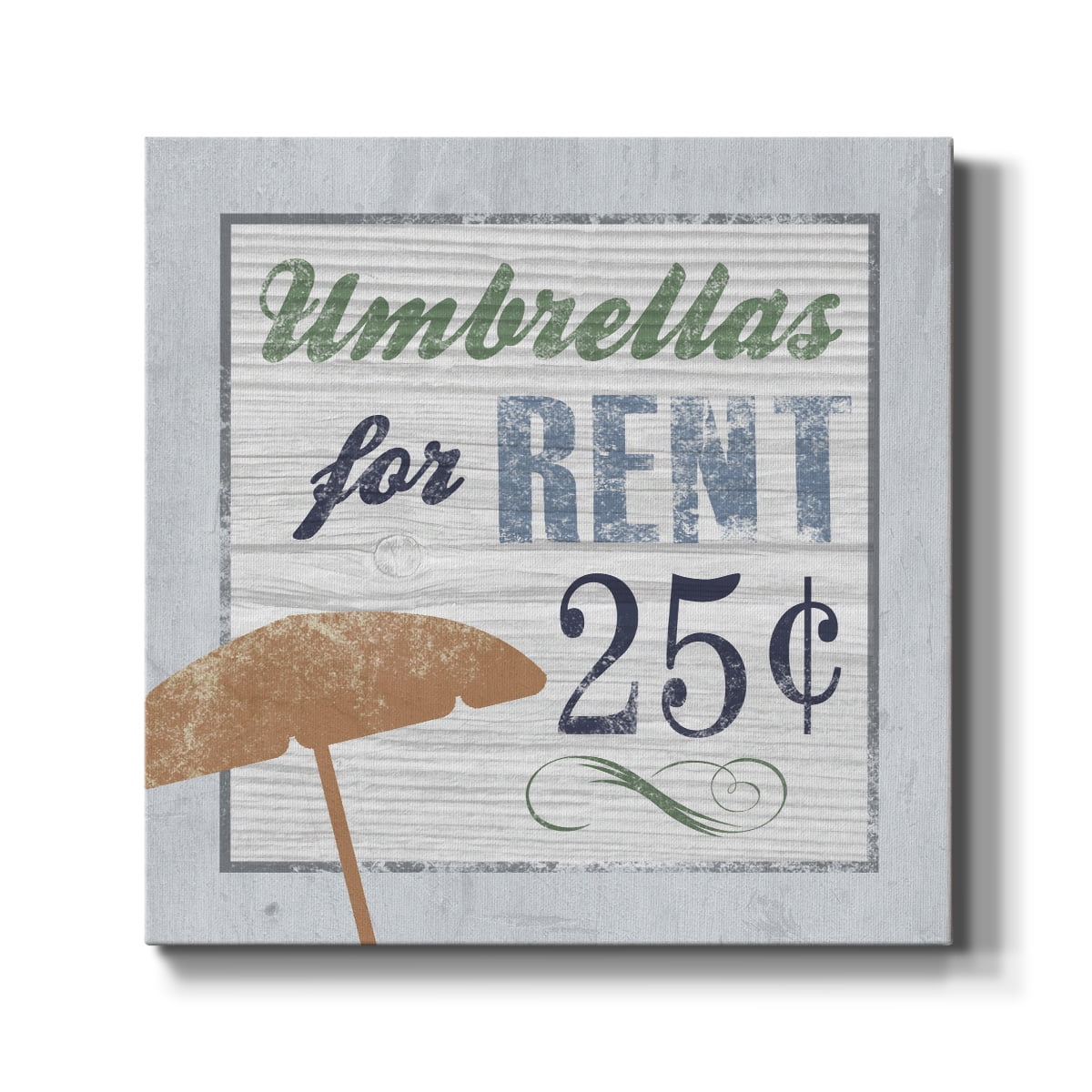 Wexford Home Beach Sign III-Premium Gallery Wrapped Canvas, 10" x 10" - Ready to Hang