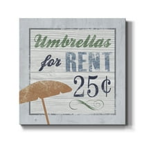 Wexford Home Beach Sign III-Premium Gallery Wrapped Canvas, 10" x 10" - Ready to Hang