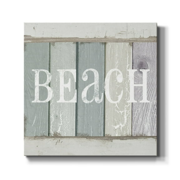 Wexford Home Beach Sign IV-Premium Gallery Wrapped Canvas, 10" x 10" - Ready to Hang