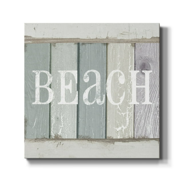 Wexford Home Beach Sign IV-Premium Gallery Wrapped Canvas, 24" x 24" - Ready to Hang