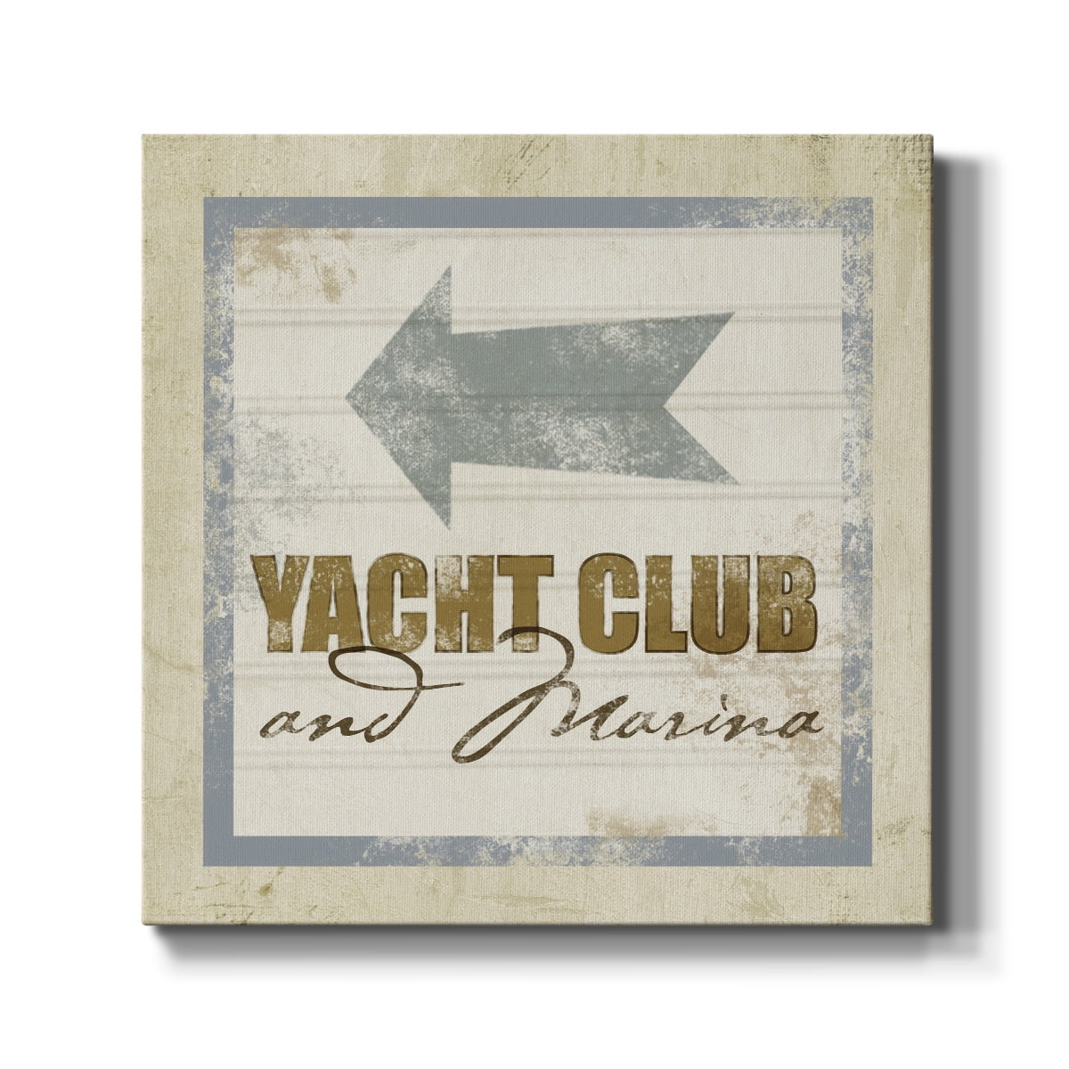 Wexford Home Beach Sign IX-Premium Gallery Wrapped Canvas, 40" x 40" - Ready to Hang