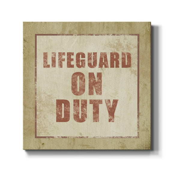 Wexford Home Beach Sign V-Premium Gallery Wrapped Canvas, 40" x 40" - Ready to Hang