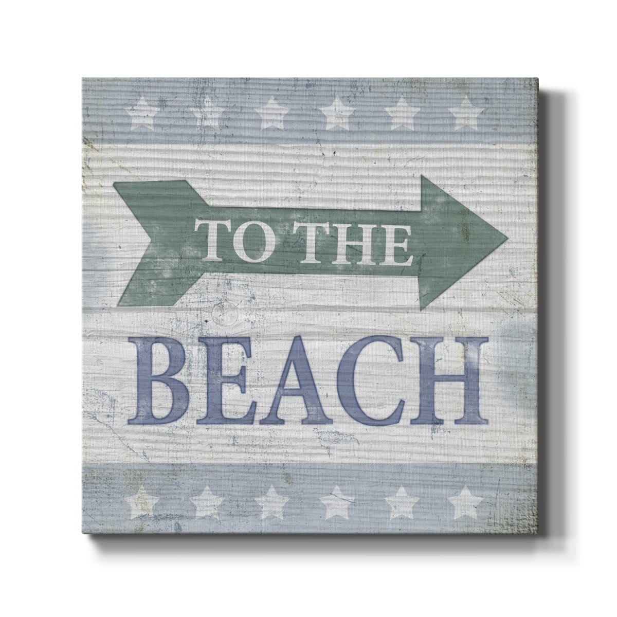Wexford Home Beach Sign VII-Premium Gallery Wrapped Canvas, 24" x 24" - Ready to Hang