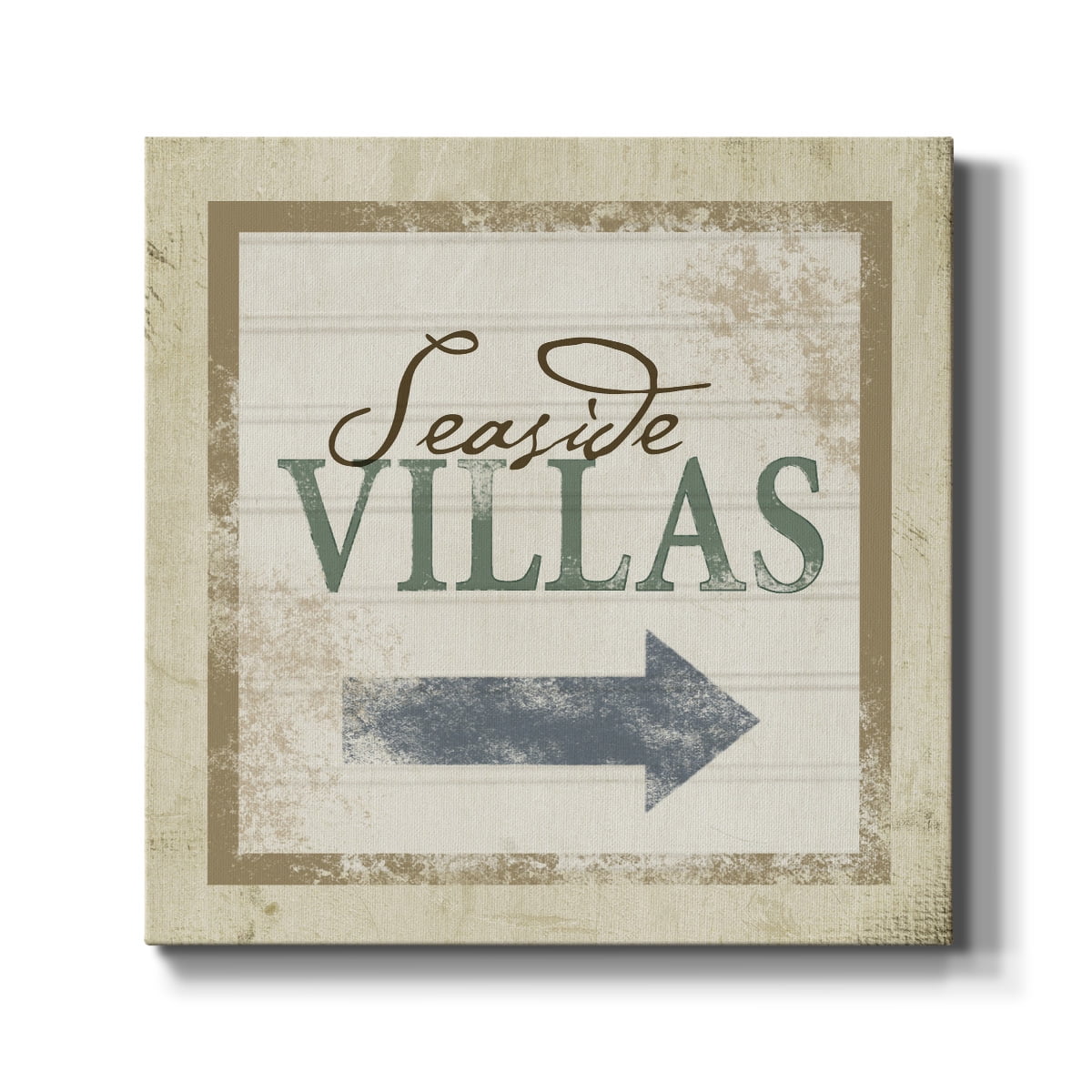 Wexford Home Beach Sign VIII-Premium Gallery Wrapped Canvas, 10" x 10" - Ready to Hang