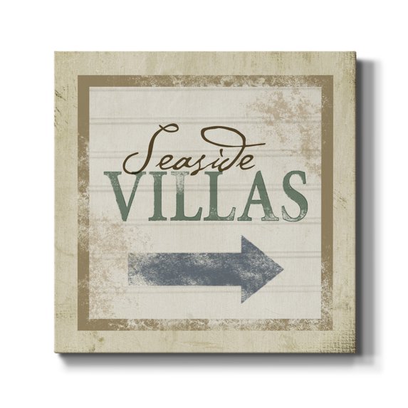 Wexford Home Beach Sign VIII-Premium Gallery Wrapped Canvas, 40" x 40" - Ready to Hang