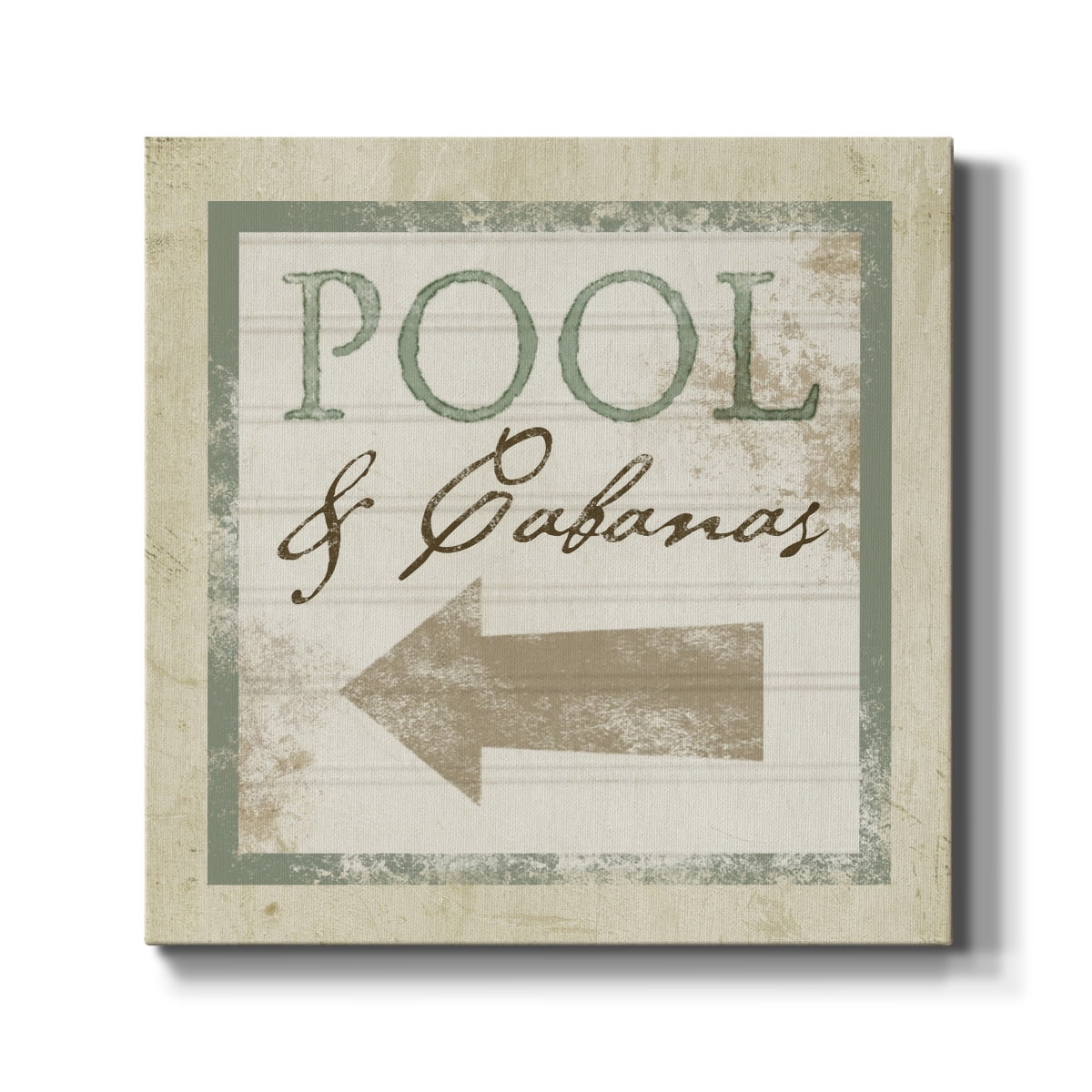 Wexford Home Beach Sign X-Premium Gallery Wrapped Canvas, 16" x 16" - Ready to Hang