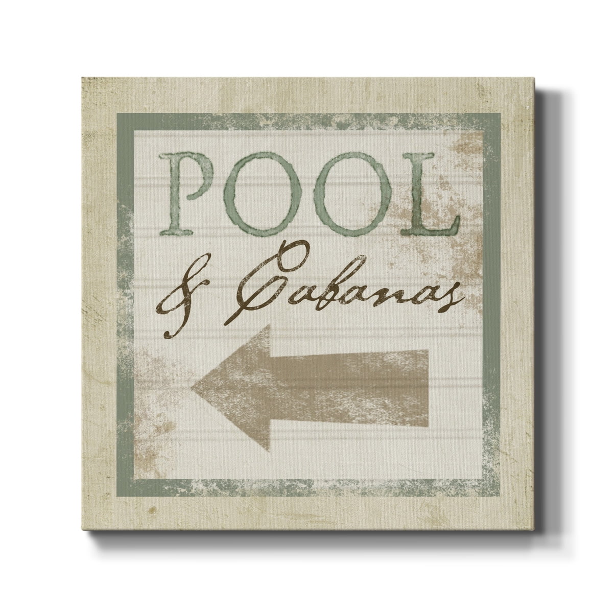 Wexford Home Beach Sign X-Premium Gallery Wrapped Canvas, 24" x 24" - Ready to Hang