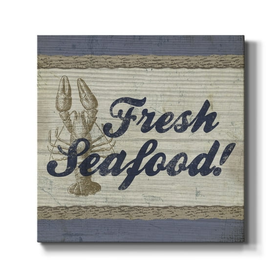 Wexford Home Beach Sign XII-Premium Gallery Wrapped Canvas, 16" x 16" - Ready to Hang