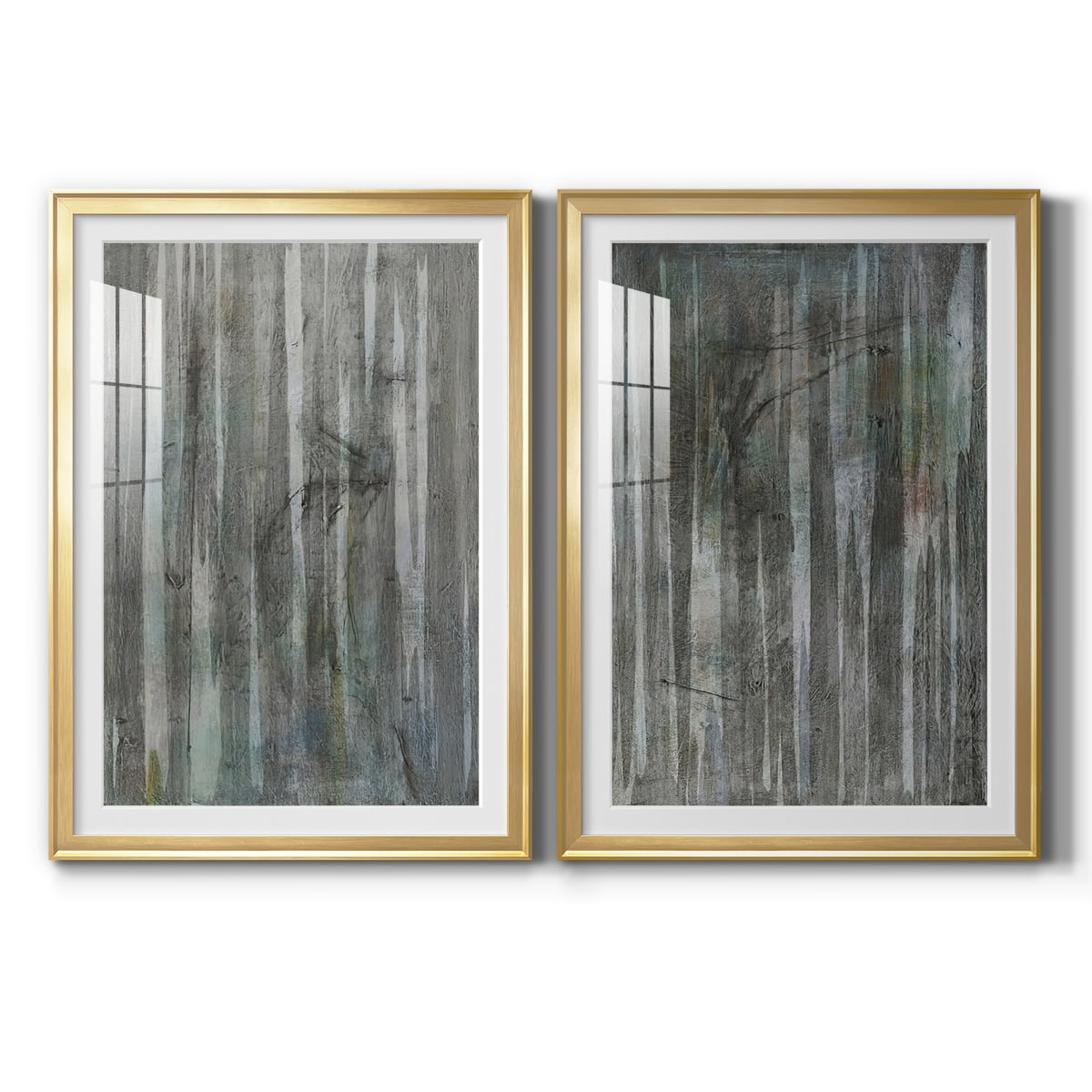 Wexford Home Birch Forest Abstracts I Premium Framed Print, 30.5" x 42.5" - Ready to Hang, Gold (Set of 2)