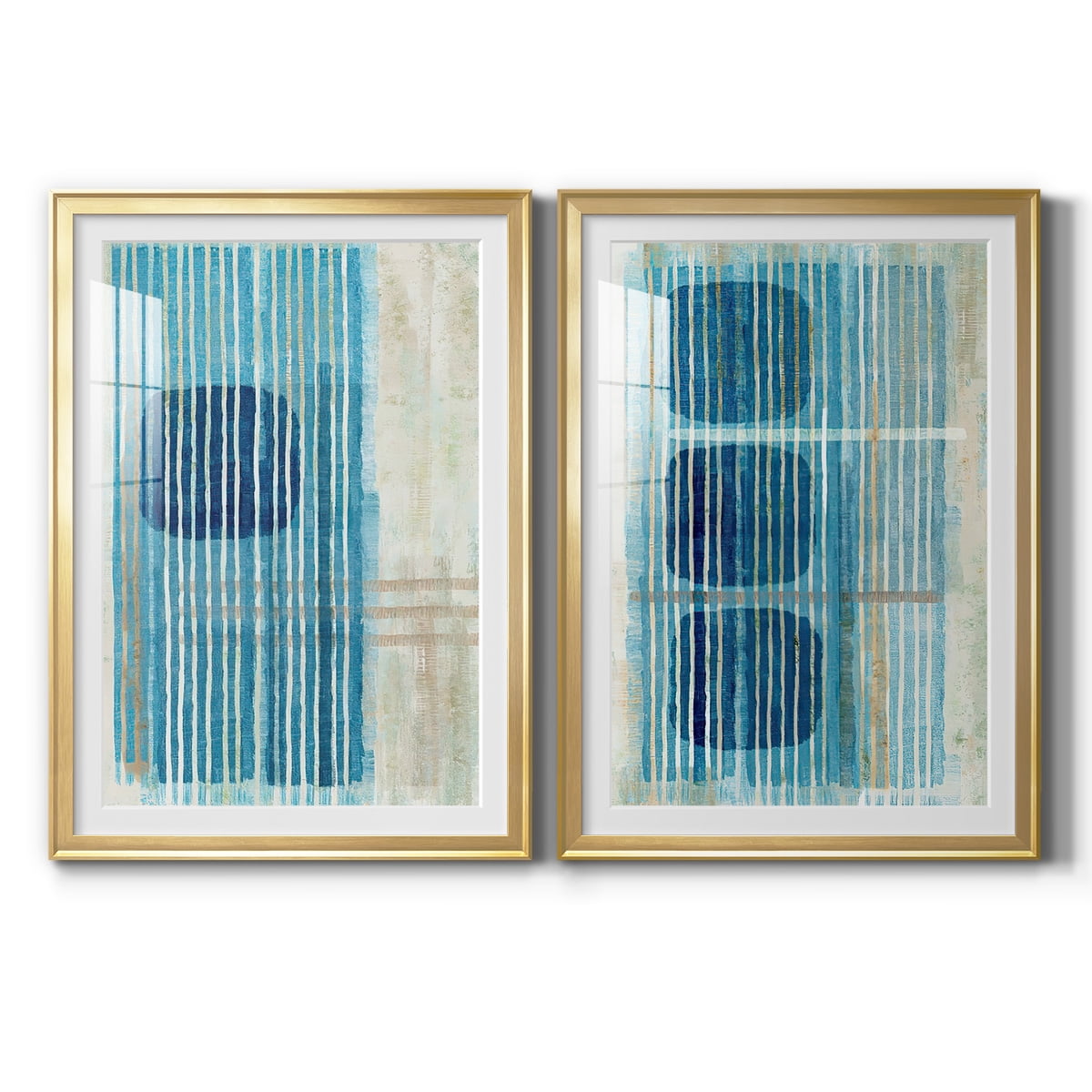 Wexford Home Blue Blue Horizon I Premium Framed Print, 18.5" x 24.5" - Ready to Hang, Gold (Set of 2)