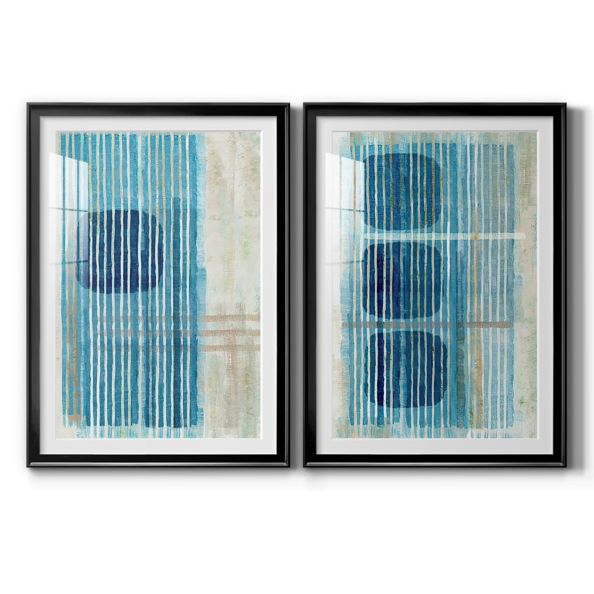 Wexford Home Blue Blue Horizon I Premium Framed Print, 30.5" x 42.5" - Ready to Hang, Black (Set of 2)