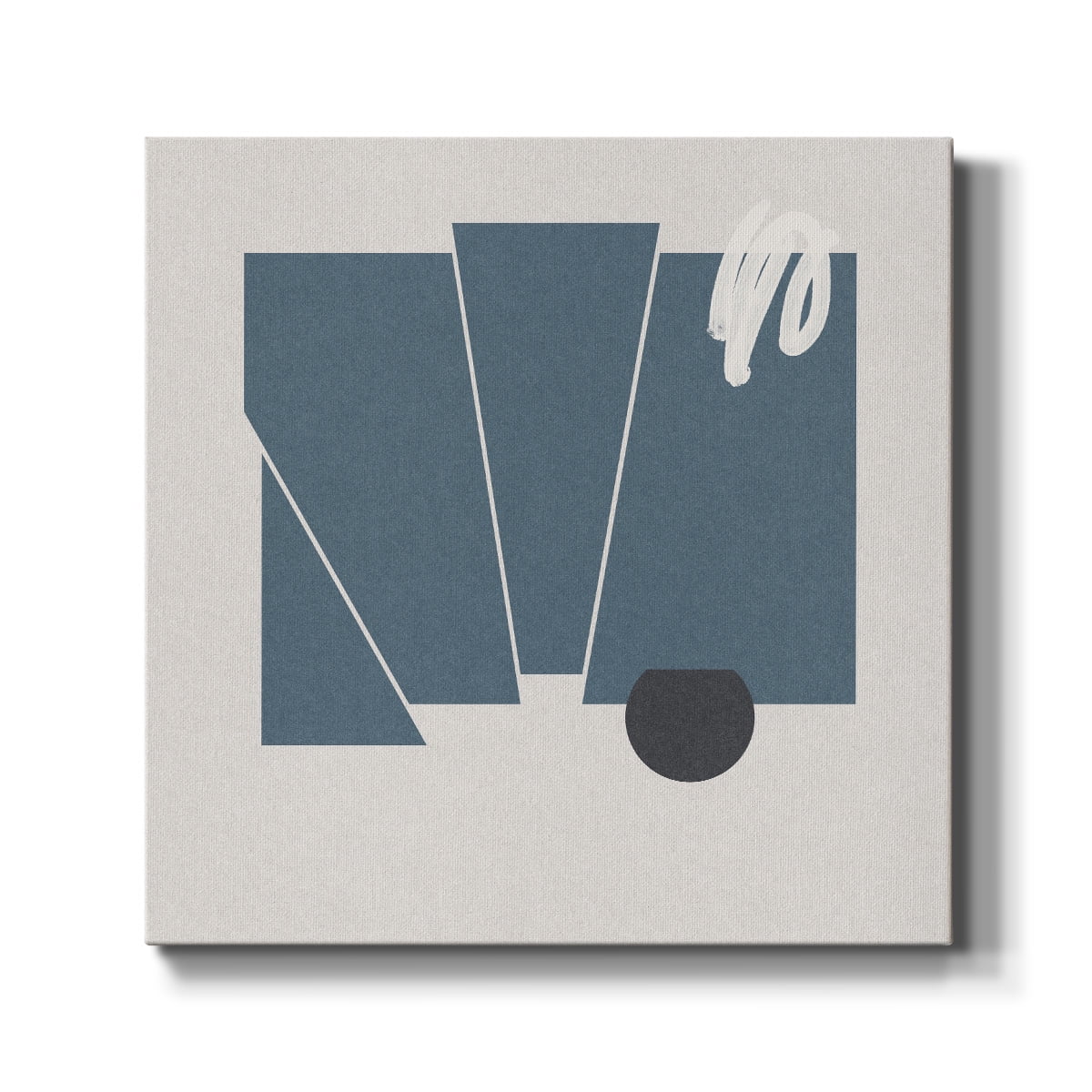 Wexford Home Blue Felt IV-Premium Gallery Wrapped Canvas, 40" x 40" - Ready to Hang