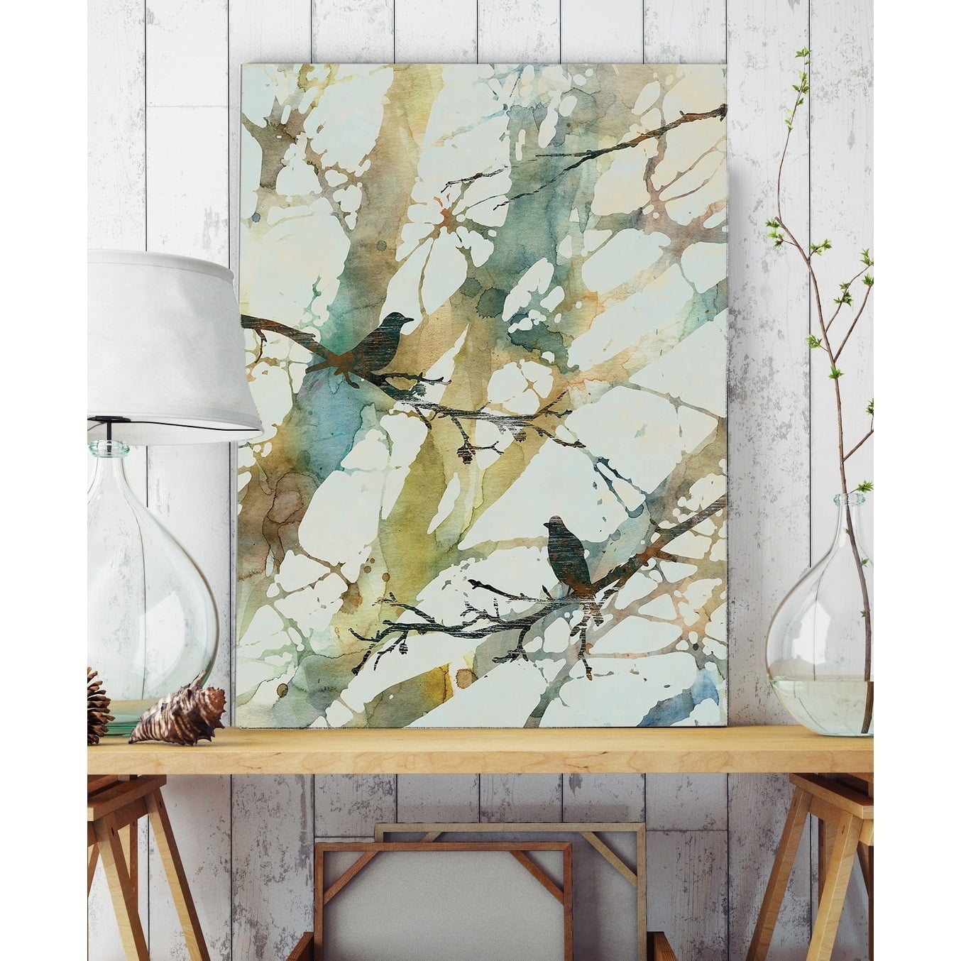 Botanical Birds II 24x32 Canvas Wall Art