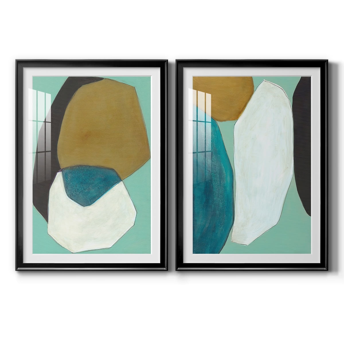 Wexford Home Boulder I Premium Framed Print, 30.5" x 42.5" - Ready to Hang, Black (Set of 2)