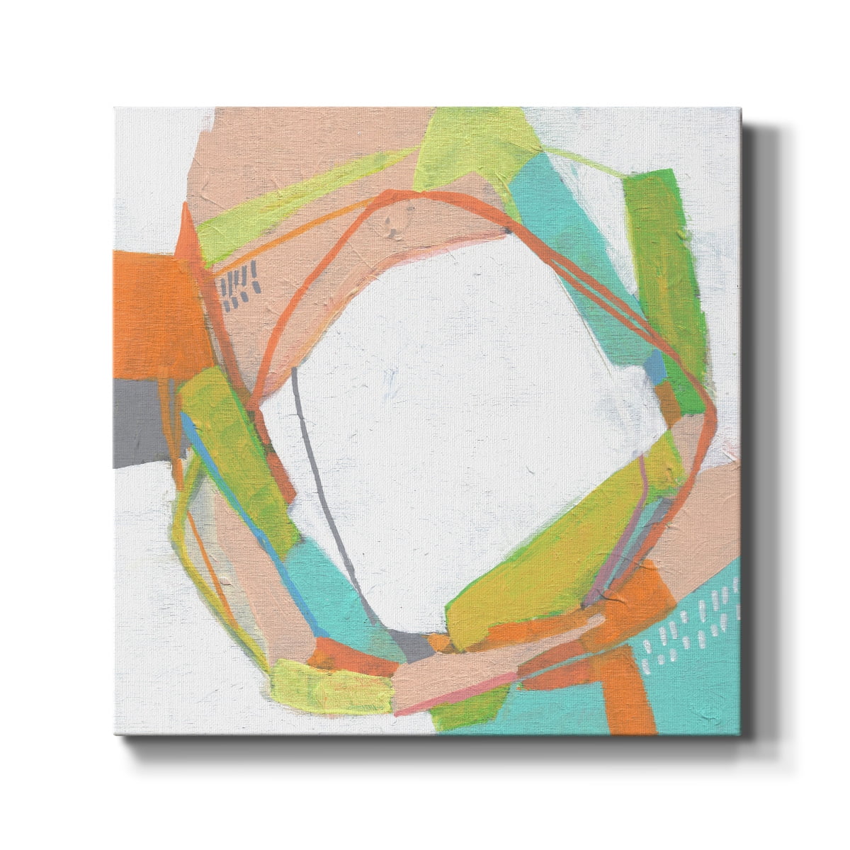 Wexford Home Candy Whorl I-Premium Gallery Wrapped Canvas, 40" x 40" - Ready to Hang