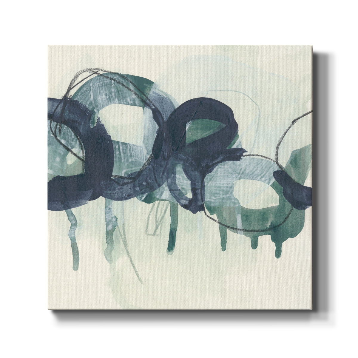 Wexford Home Chainlink Verdigris I-Premium Gallery Wrapped Canvas, 24" x 24" - Ready to Hang